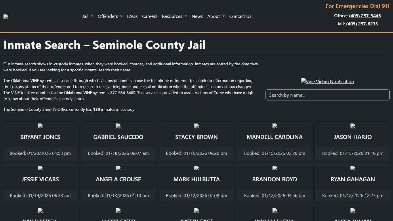 Inmate Search | Seminole County Sheriff's Office